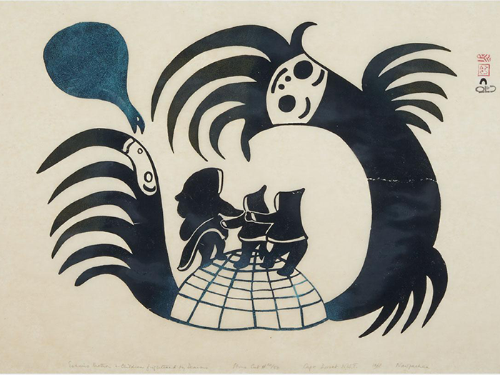 NPootoogook_EskimoMotherandChildrenFrightenedbyDemons