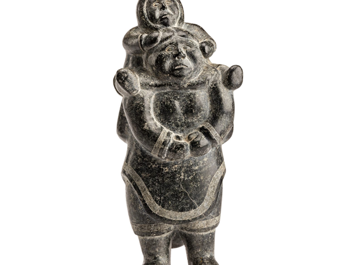 firstarts-niviaqsi-niviaksiak-1908-1959-kinngait-cape-dorset-mother-with-a-child-on-her-shoulders-c.-1955 (1)